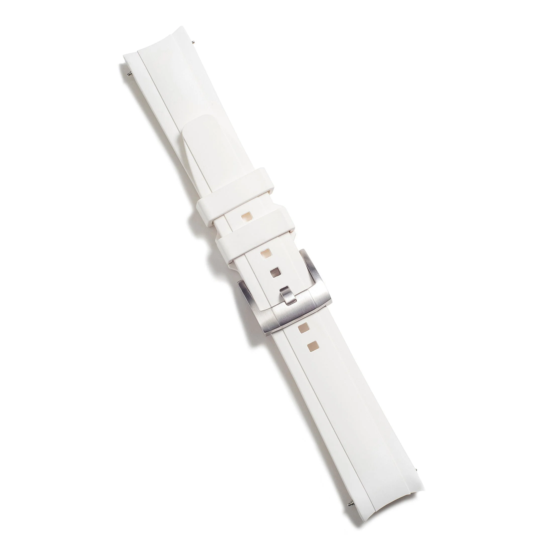 Curved End Rubber Strap for Rolex Submariner Ceramic with Tang Buckle - Image 75
