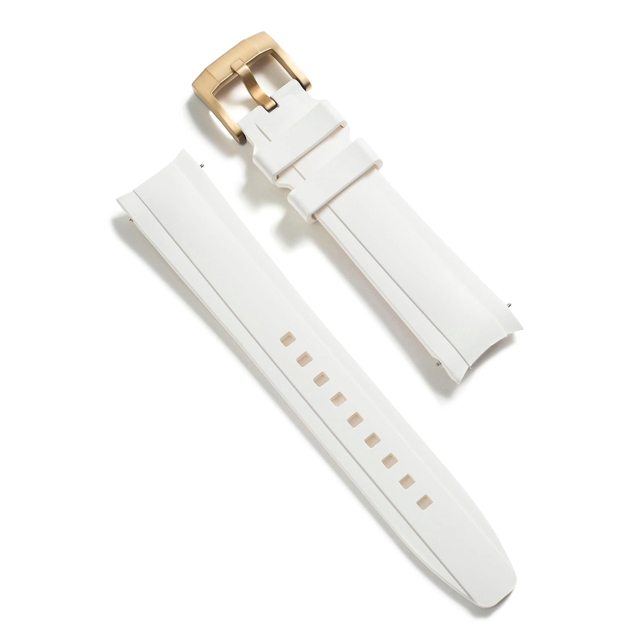 Curved End Rubber Strap for Rolex Submariner Ceramic with Tang Buckle - Image 85