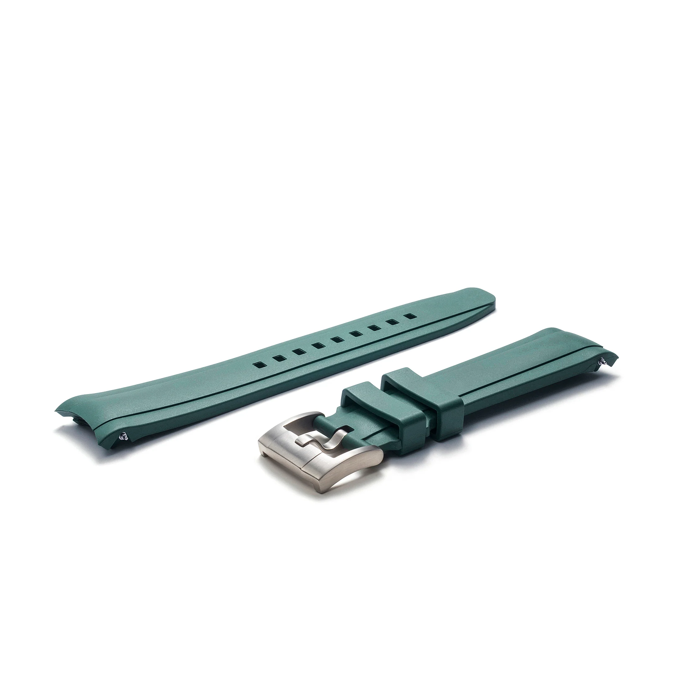 Curved End Rubber Strap with Tang Buckle for Rolex Sub Ceramic No-Date - Image 44