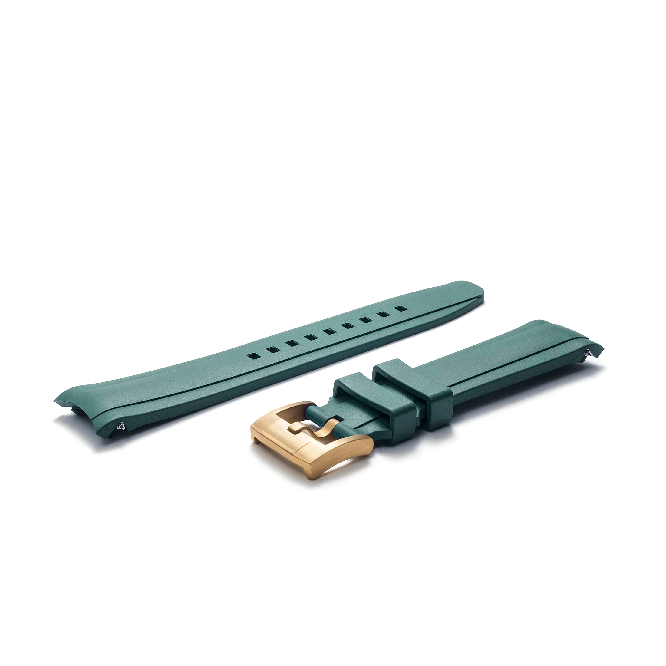 Curved End Rubber Strap with Tang Buckle for Rolex Sub Ceramic No-Date - Image 53