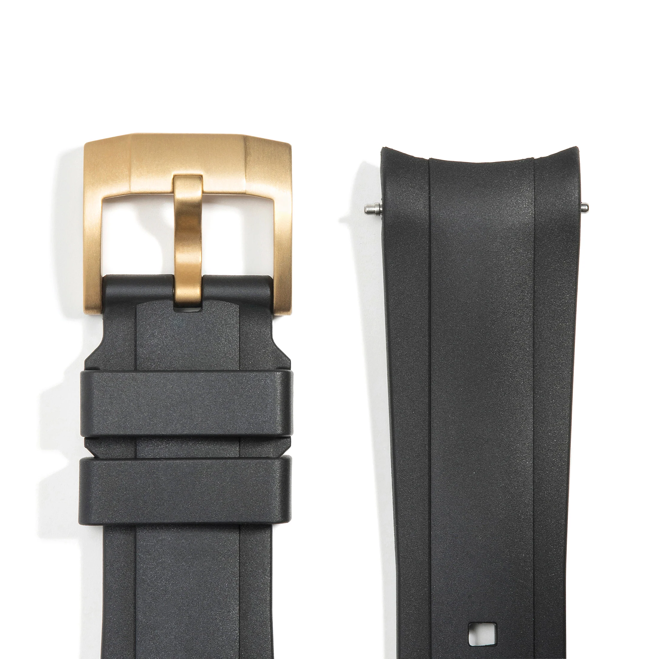 Curved End Rubber Strap for Rolex Submariner No-Date with Tang Buckle - Image 13