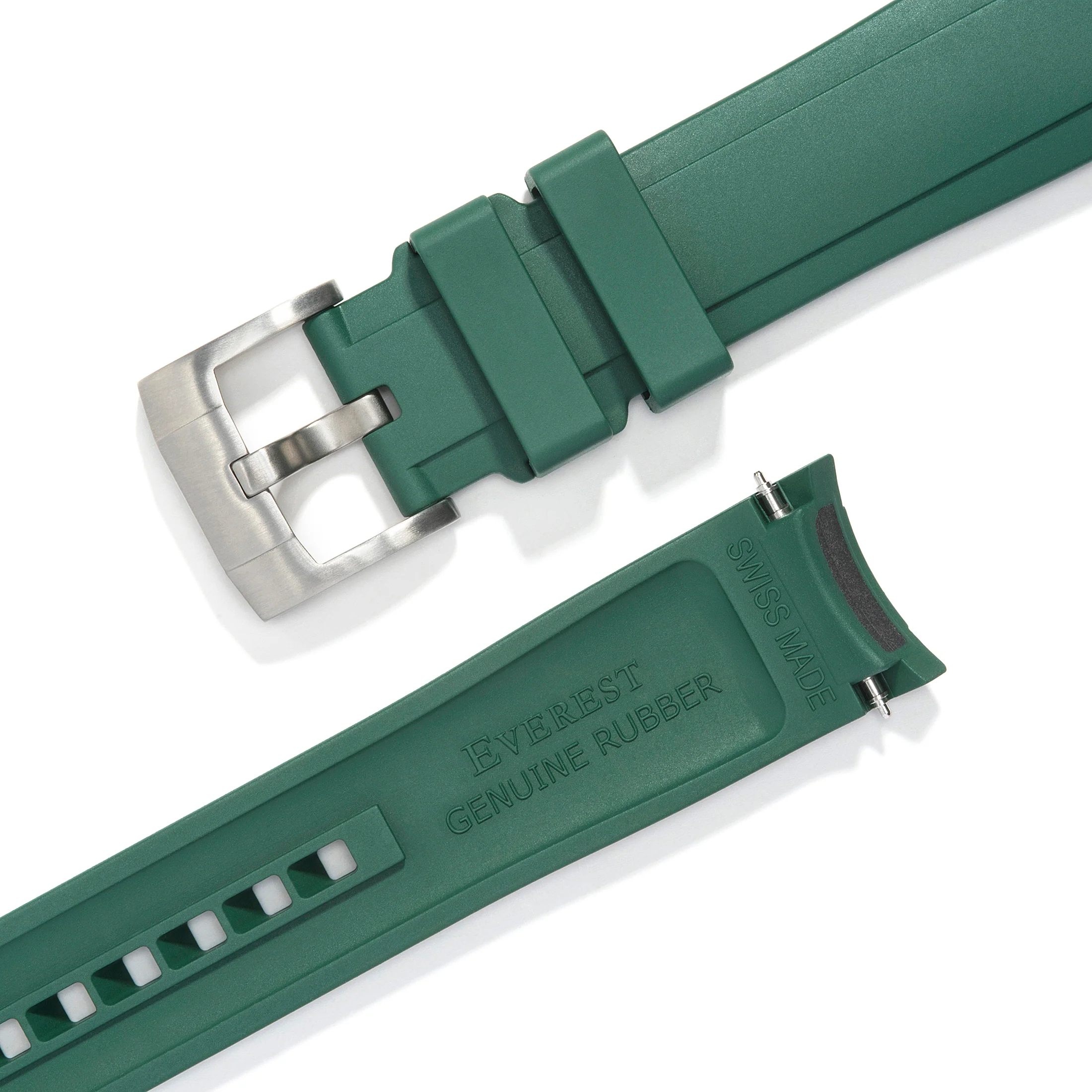 Curved End Rubber Strap for Rolex Submariner No-Date with Tang Buckle - Image 45