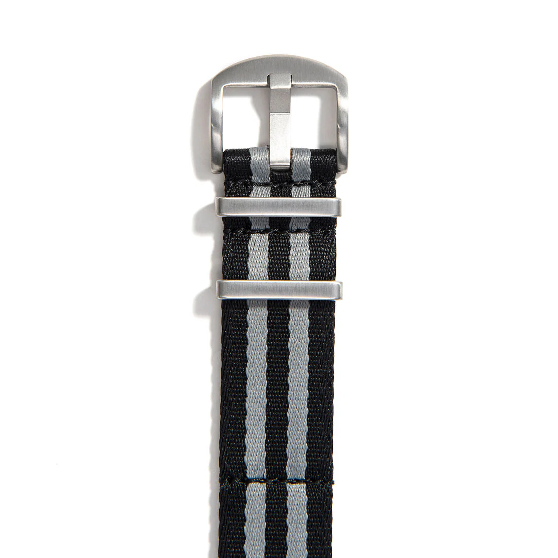 Everest Black & Grey Bond Nylon Watch Band - Image 3