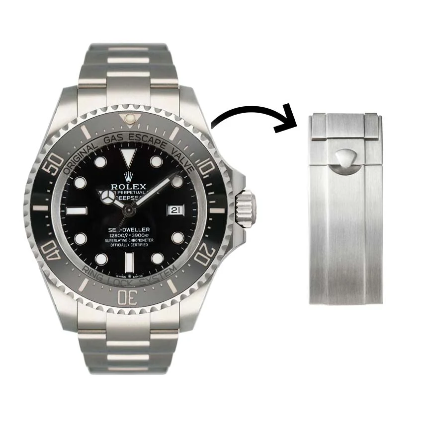 Everest Deployant Buckle for Rolex Oyster Bracelet – Deepsea 126660