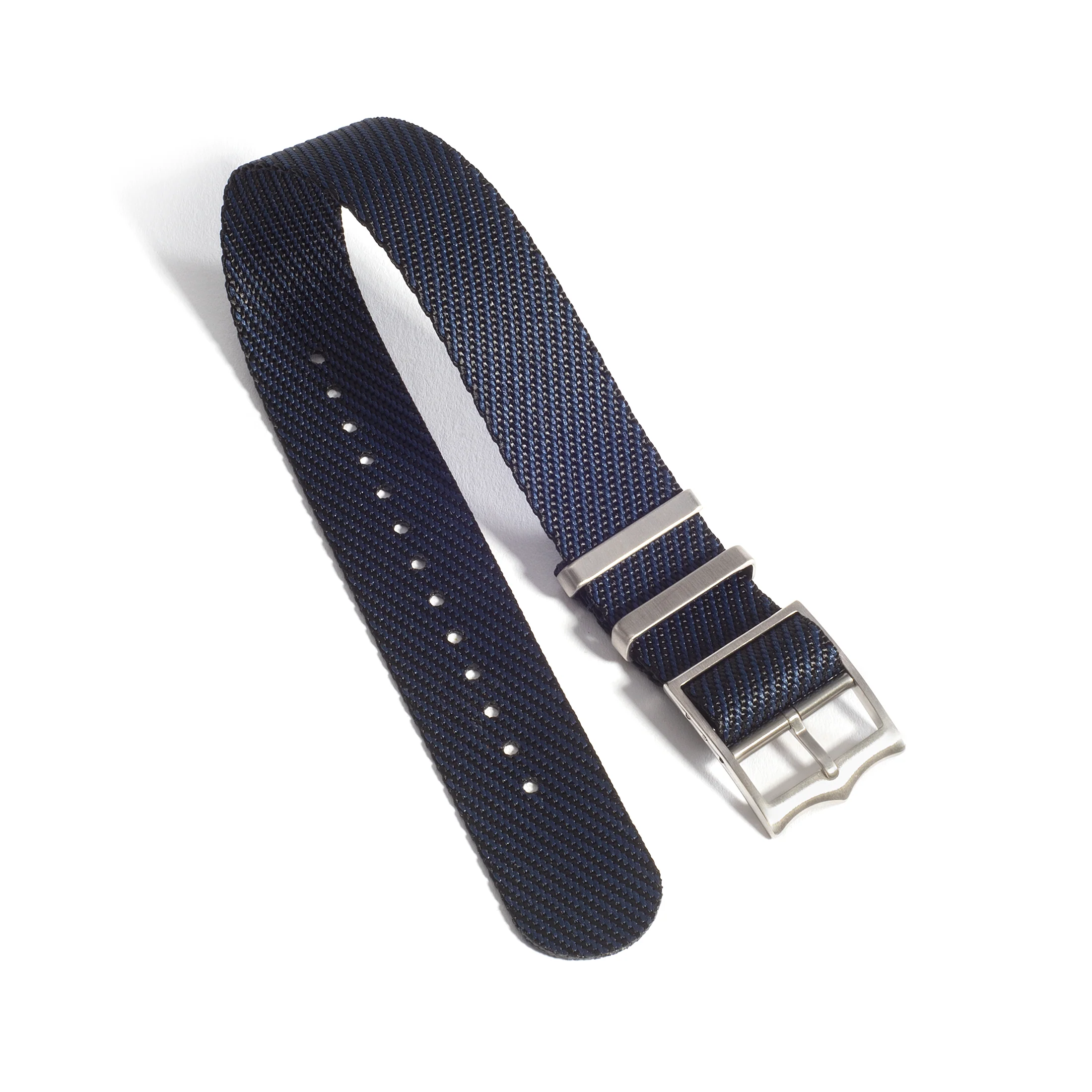 Everest Navy Blue Single Pass Nylon Watch Band - Image 3