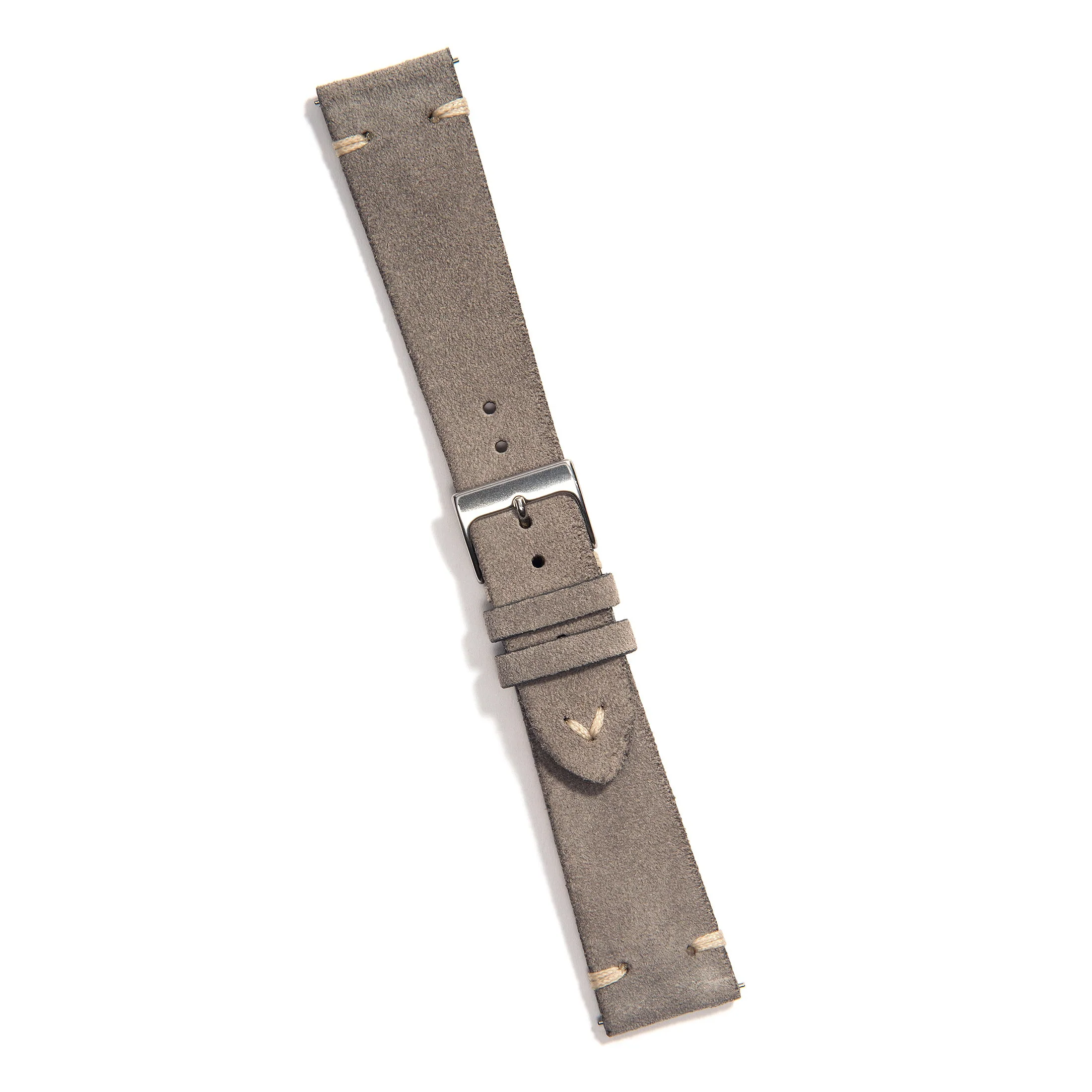 UNIVERSAL GRAY VINTAGE UNIVERSAL LEATHER WATCH STRAP - Image 2