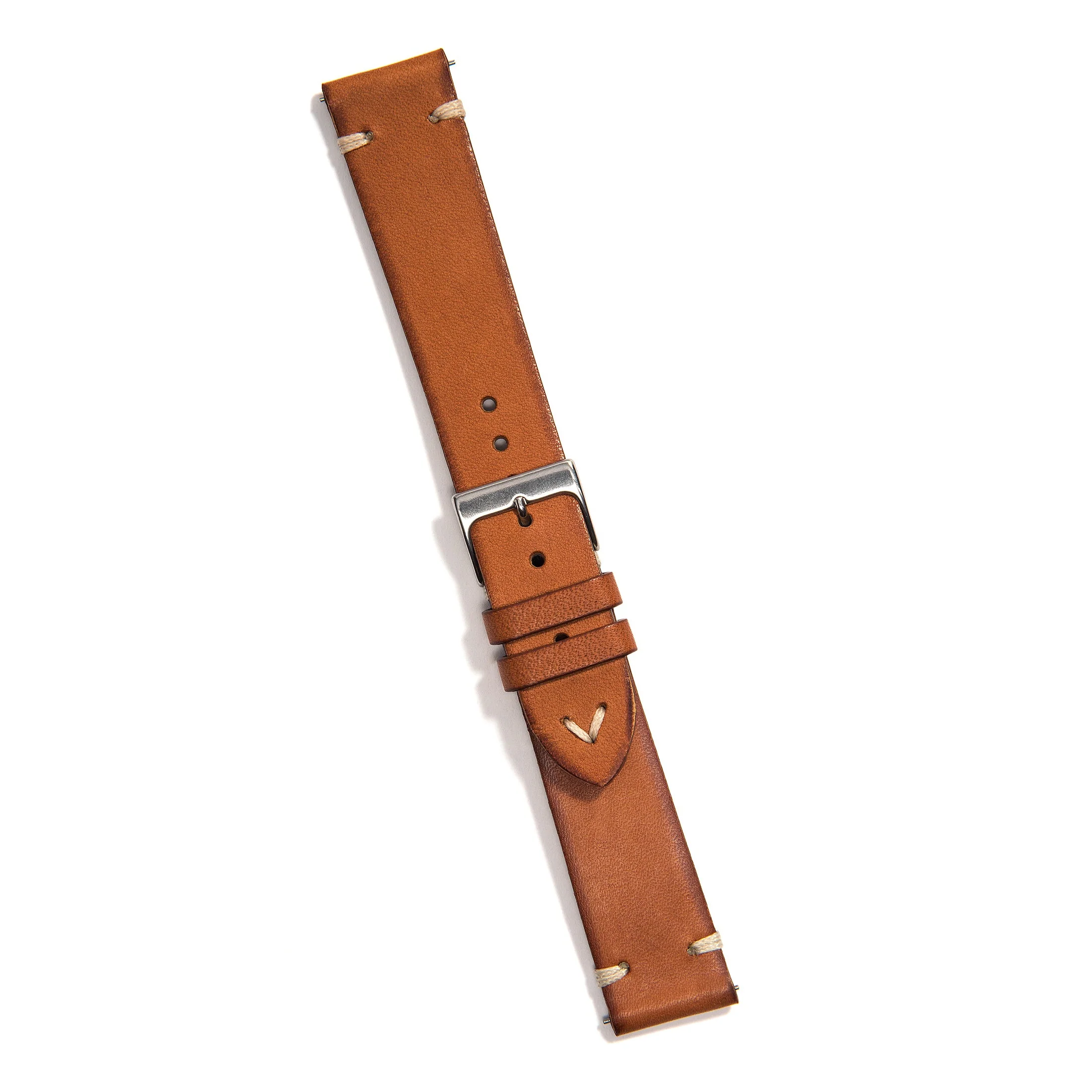 UNIVERSAL HAZELNUT VINTAGE UNIVERSAL LEATHER WATCH STRAP - Image 2