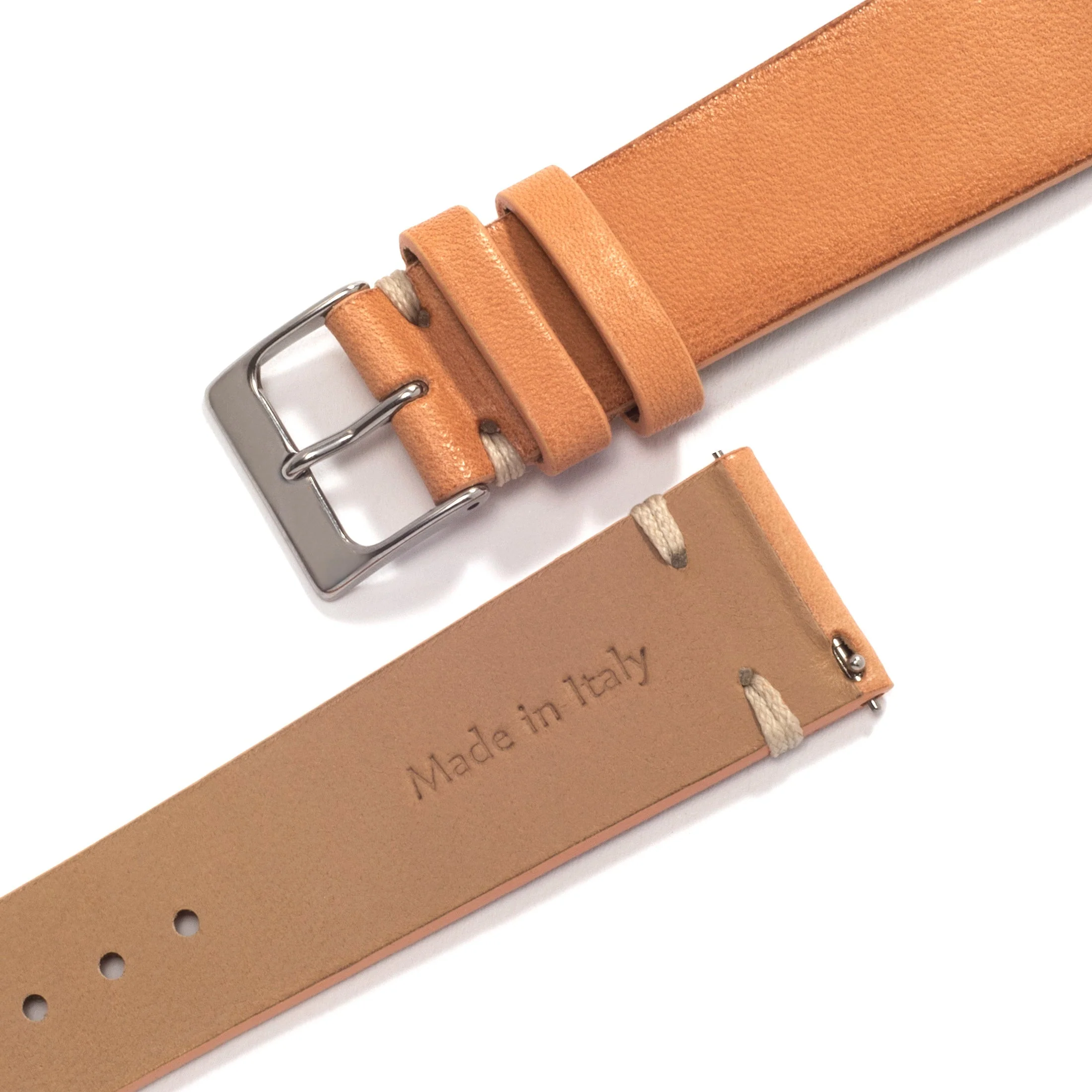 UNIVERSAL TAN VINTAGE UNIVERSAL LEATHER WATCH STRAP - Image 3