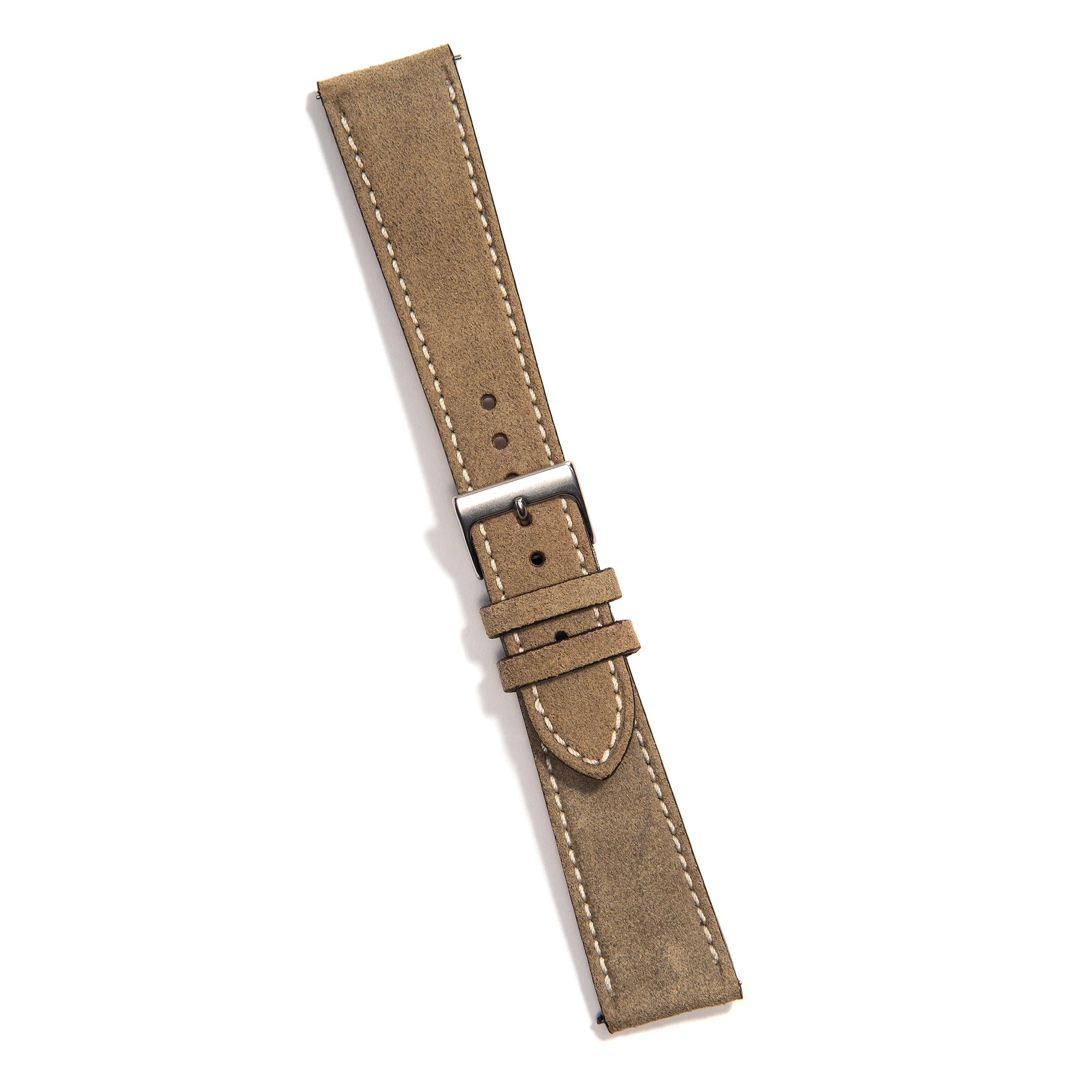 UNIVERSAL TAUPE UNIVERSAL LEATHER WATCH STRAP - Image 2