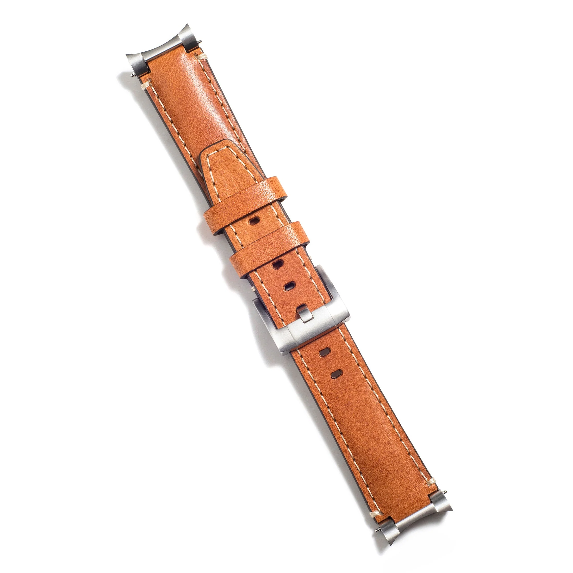 Steel End Link Leather Strap for Rolex Explorer II with Tang Buckle - Image 14