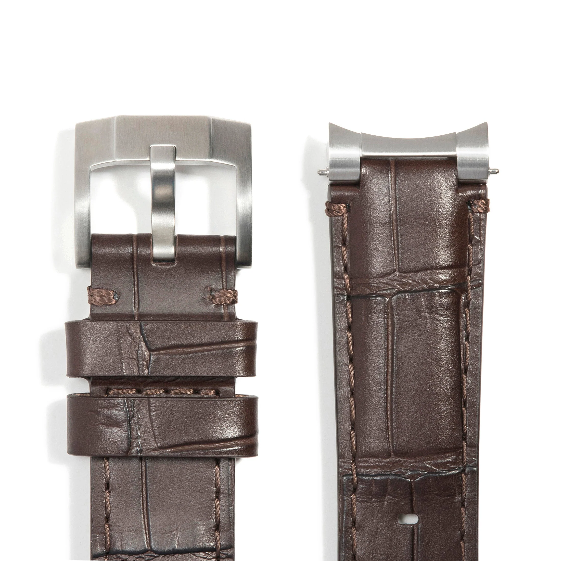 Steel End Link Leather Strap for Rolex Explorer II with Tang Buckle - Image 26