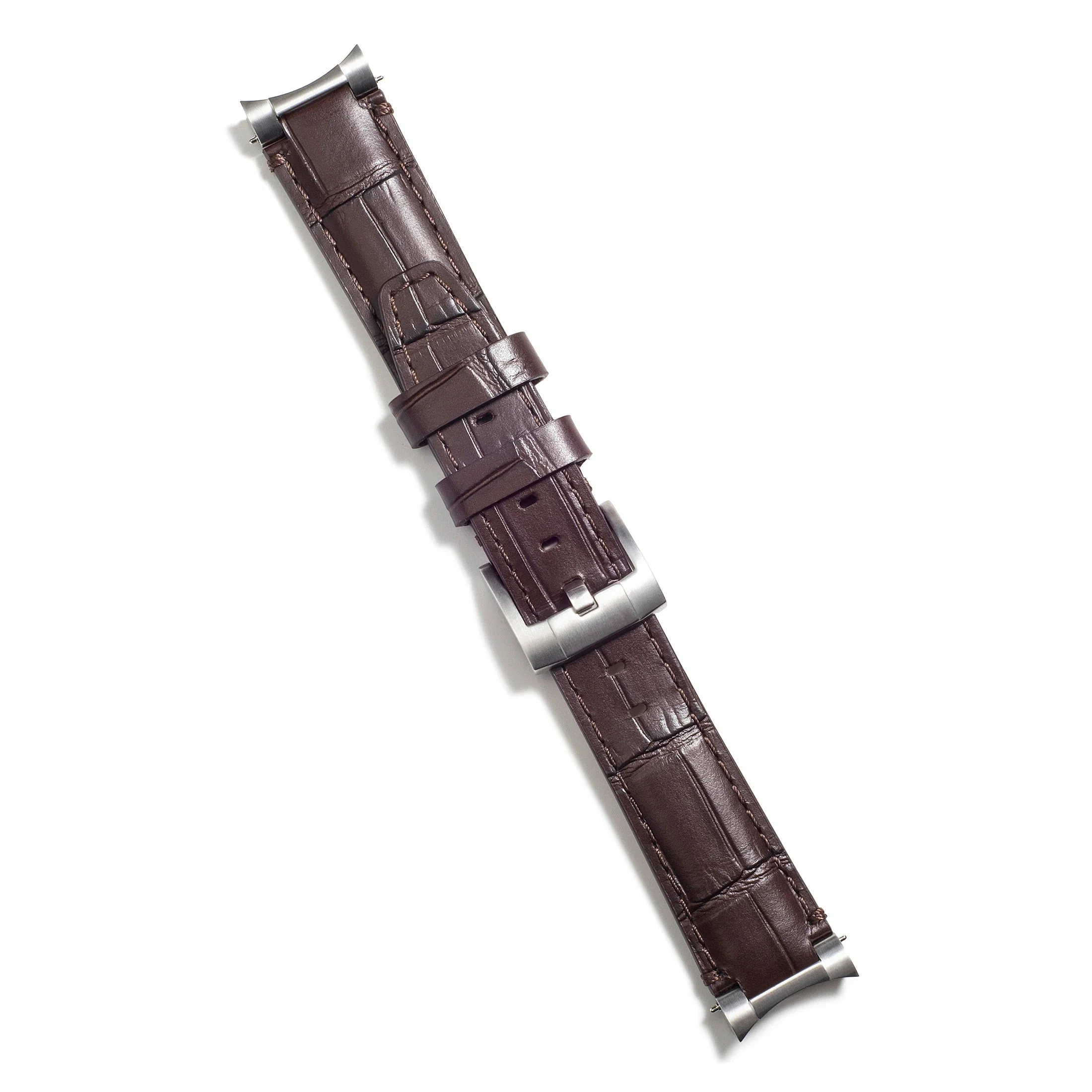 Steel End Link Leather Strap for Rolex GMT Master I & II with Tang Buckle - Image 23