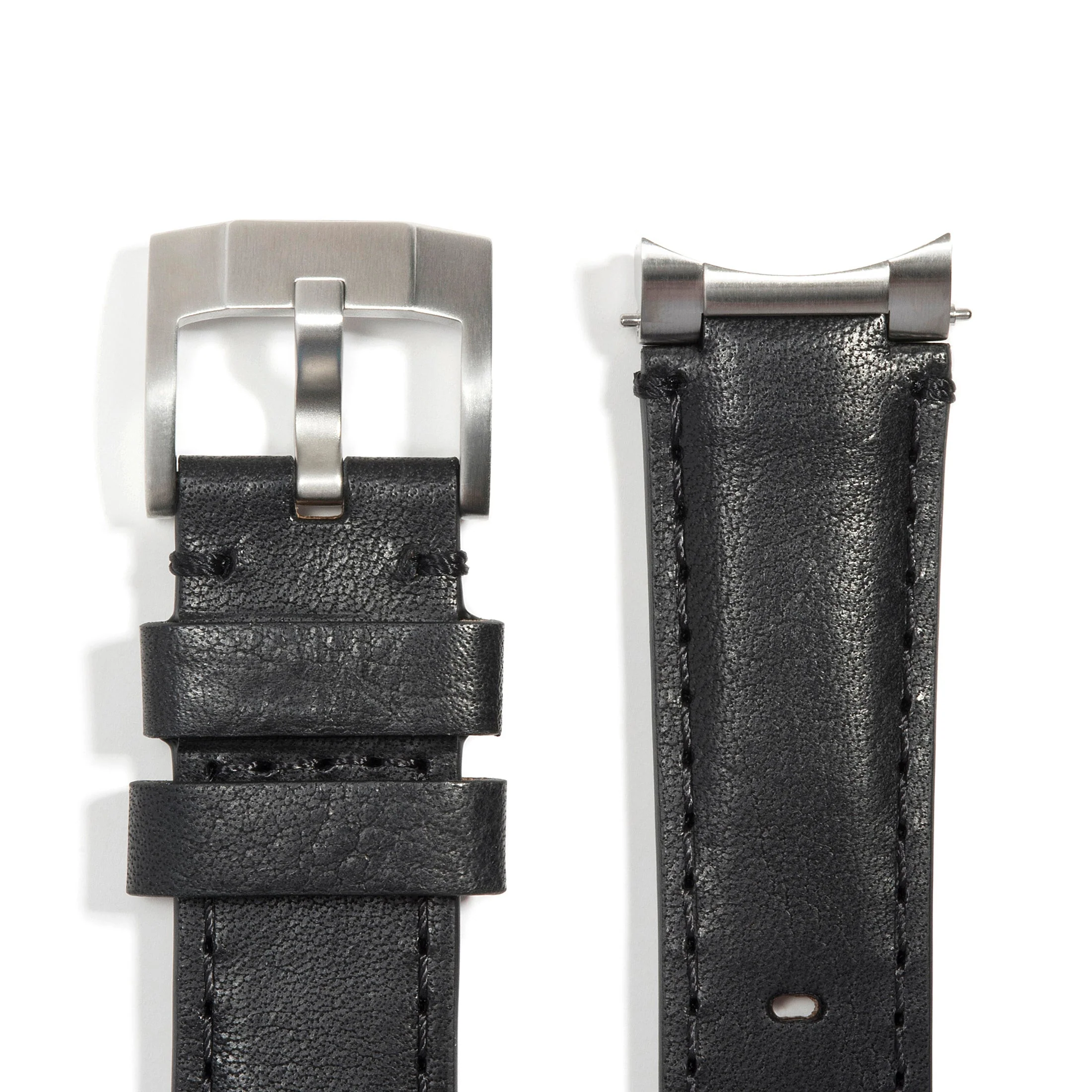 Steel End Link Leather Strap for Rolex GMT Master I & II with Tang Buckle - Image 4