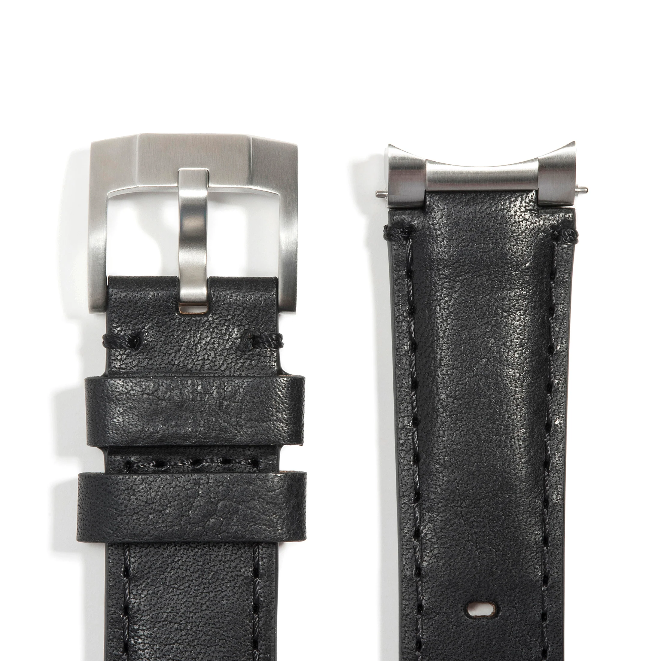 Steel End Link Leather Strap for Rolex Oyster Perpetual 39mm with Tang Buckle - Image 4