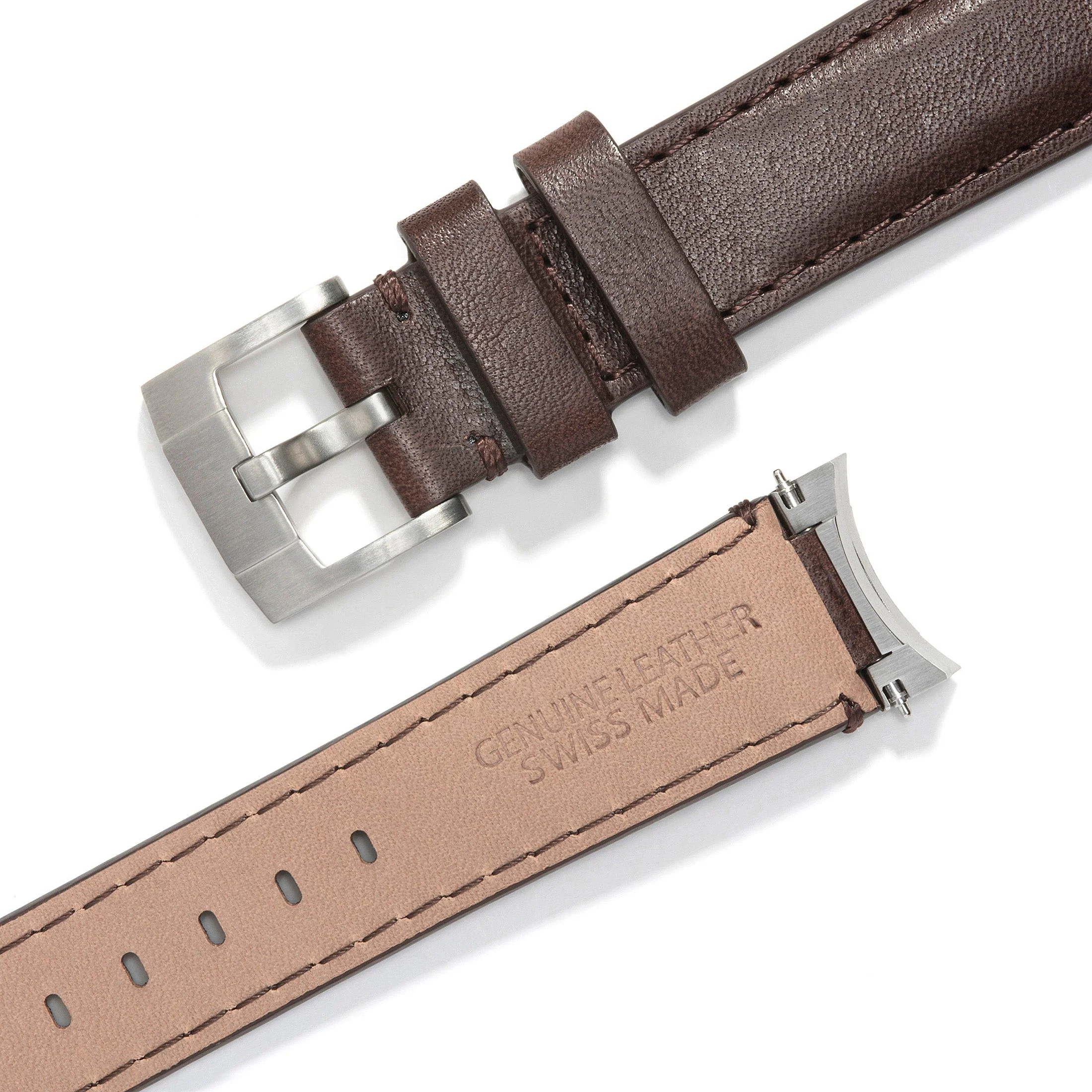 Steel End Link Leather Strap for Rolex Submariner Ceramic with Tang Buckle - Image 17