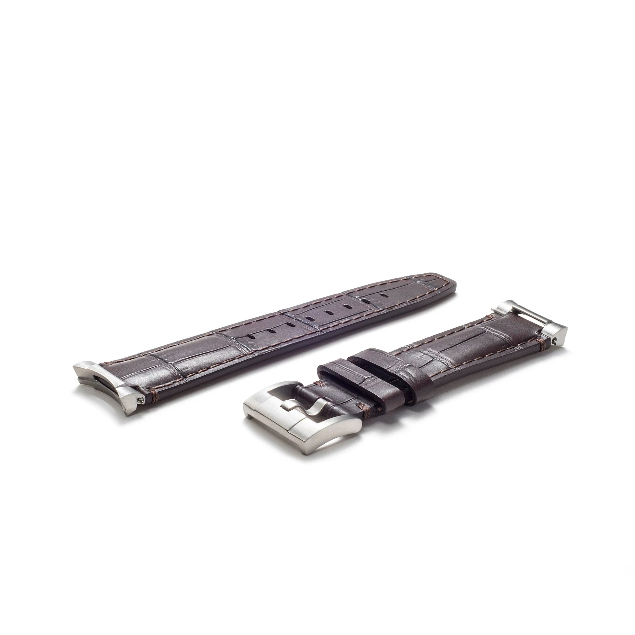 Steel End Link Leather Strap for Rolex Submariner Ceramic with Tang Buckle - Image 24